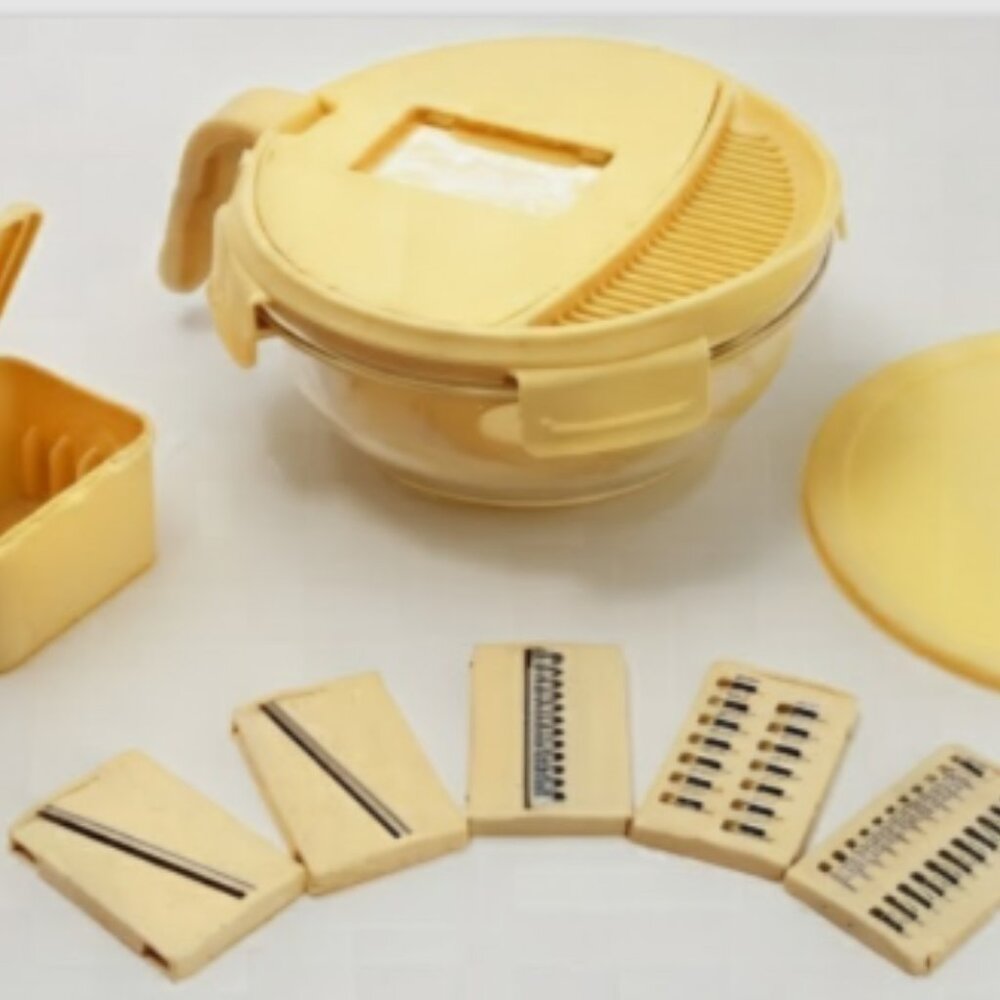 Genicook multifunction slice & grate w/ glass bowl Brand New Sealed
